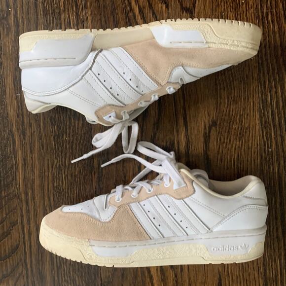 adidas Rivalry Low "Home of Classics" EG5148 – Linen Beige & White – Mens 8 - Picture 6 of 8